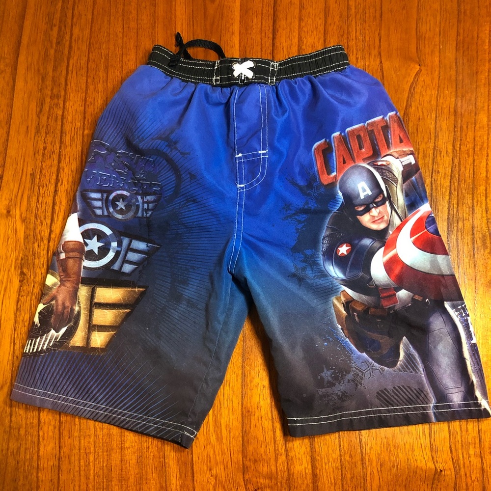 Marvel Caption America swim shorts boys 6